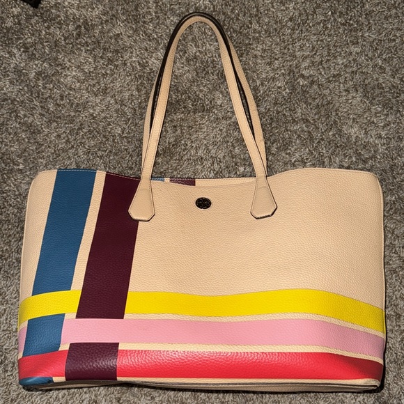 Tory Burch Perry Reversible Multicolor Tote RARE and SOLD OUT - Picture 10 of 16